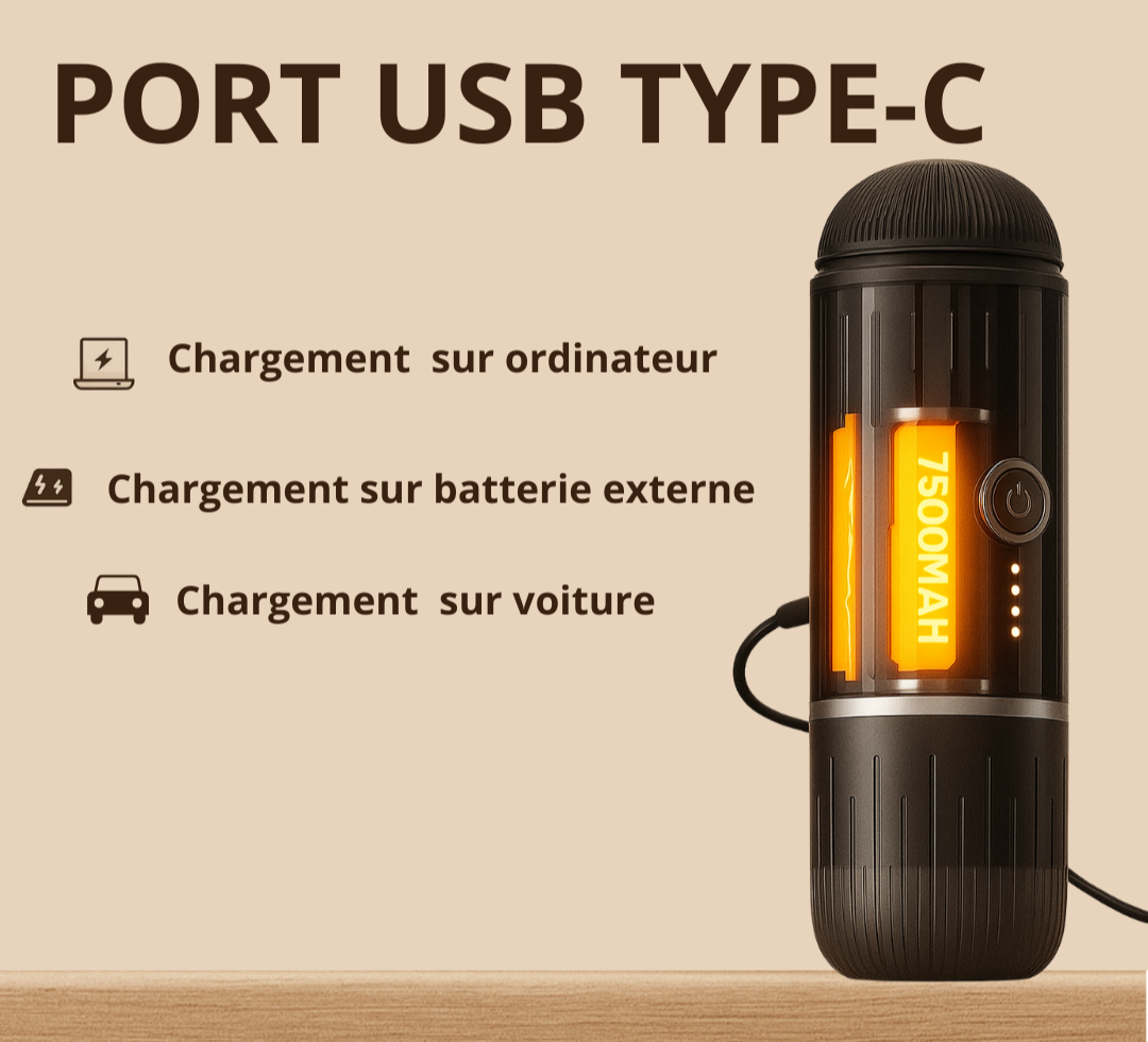 Chargement cafetière portable - KAFEO
