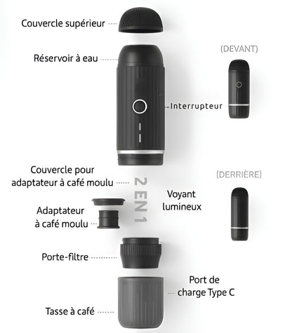 KAFEO Go™ - Cafetière Portable